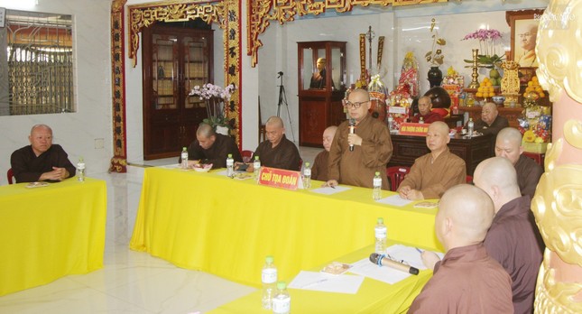 Đại đức Thích Thiện Châu, Phó Thường trực Ban Trị sự GHPGVN Q.3 đúc kết phiên họp