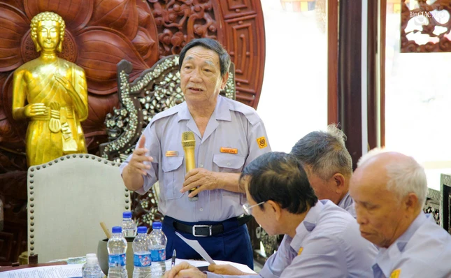 Huynh trưởng cấp Dũng Thị Cư - Nguyễn Thanh Minh, Phó Trưởng ban đặc trách khu vực Đông Nam Bộ phát biểu