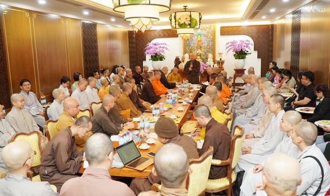 Ban Lễ tân thuộc Ủy ban Tổ chức Đại lễ Vesak Liên Hiệp Quốc 2025 tại TP.HCM họp triển khai chi tiết các công việc