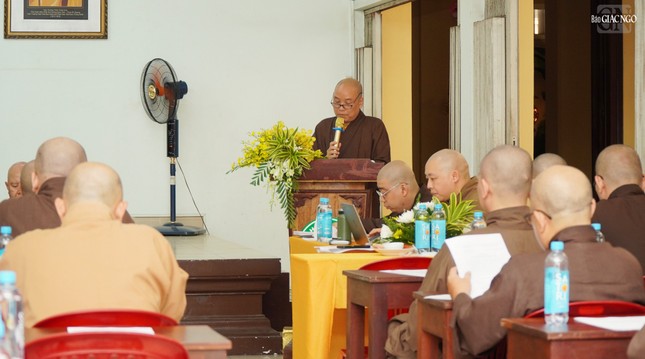 Thượng tọa Thích Tâm Hoa thông qua kế hoạch tổ chức An cư kiết hạ Phật lịch 2569