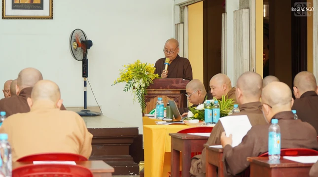 Thượng tọa Thích Tâm Hoa thông qua kế hoạch tổ chức An cư kiết hạ Phật lịch 2569 Thượng tọa Thích Tâm Hoa thông qua kế hoạch tổ chức An cư kiết hạ Phật lịch 2569