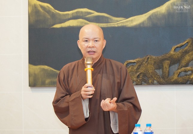 Thượng tọa Thích Trí Thường phát biểu khai mạc