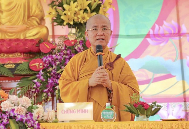 Thượng tọa THích Quảng Hiền phát biểu chỉ đạo Thượng tọa THích Quảng Hiền phát biểu chỉ đạo