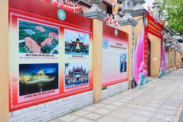 Pano chào mừng Đại lễ Vesak Liên Hiệp Quốc 2025