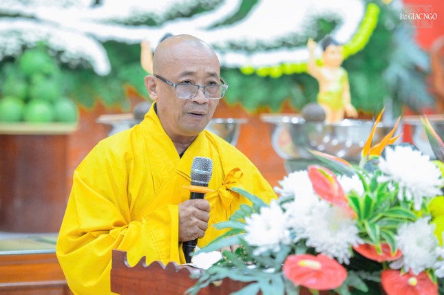 Thượng tọa Thích An Thường đọc Diễn văn Phật đản Phật lịch 2569 của Trưởng lão Hòa thượng Chủ tịch Hội đồng Trị sự GHPGVN