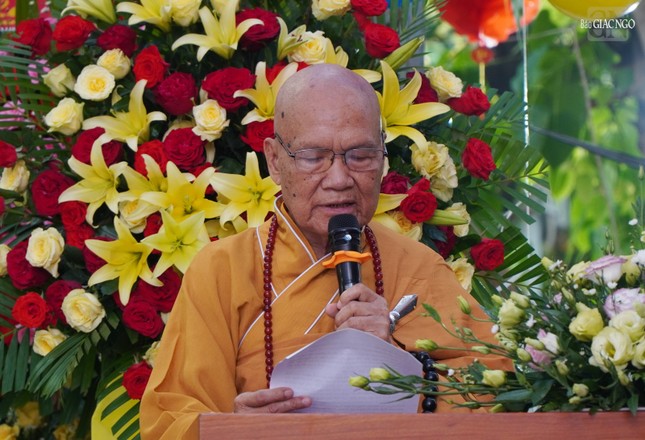 Hòa thượng Thích Trí Tâm tuyên đọc Thông điệp Đại lễ Phật đản Phật lịch 2569 của Đức Pháp chủ GHPGVN
