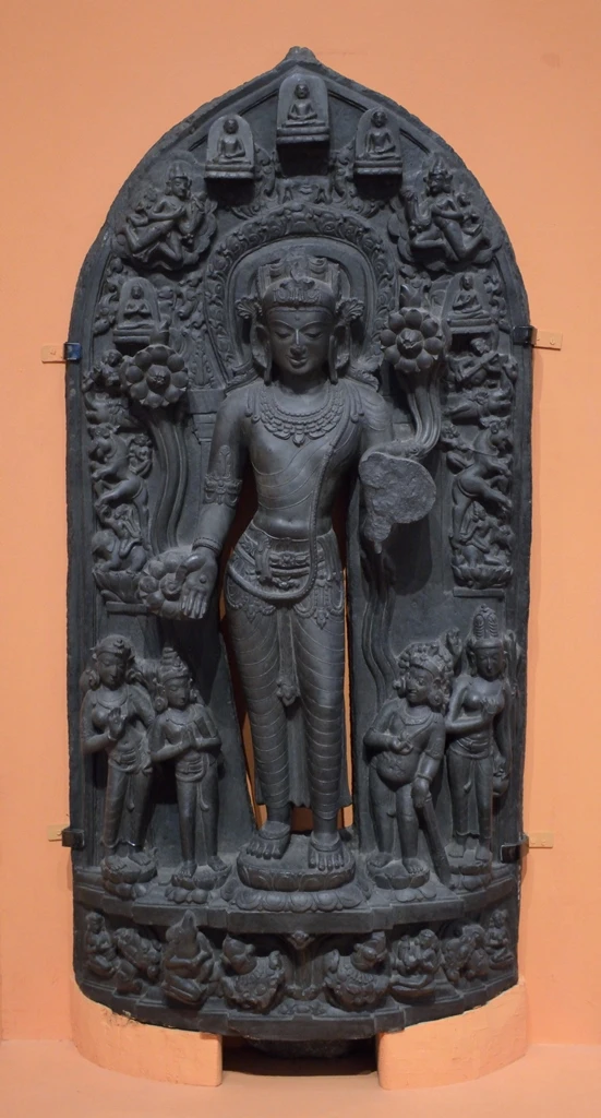 Quán Thế Âm Bồ-tát, Ấn Độ, thế kỷ XI - XII, hiện vật bảo tàng Ấn Độ, Kolkata, Ấn Độ