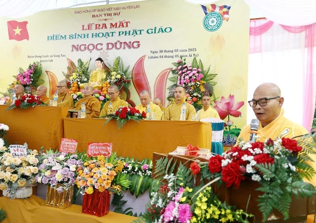 Đại đức Thích Nhuận Độ phát biểu khai mạc