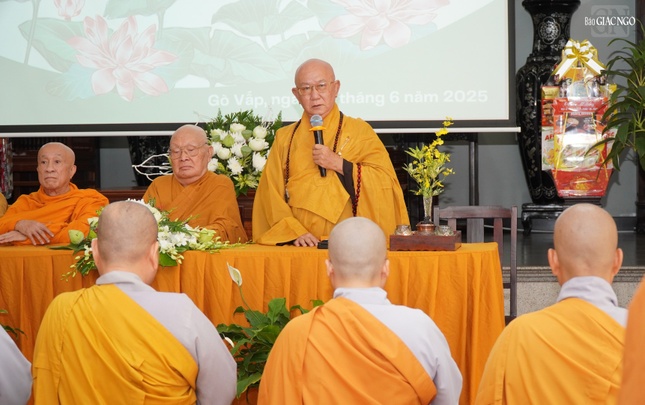 Hòa thượng Thích Tịnh Thành, Chứng minh Ban Trị sự GHPGVN Q.Gò Vấp giáo giới đến chư Ni