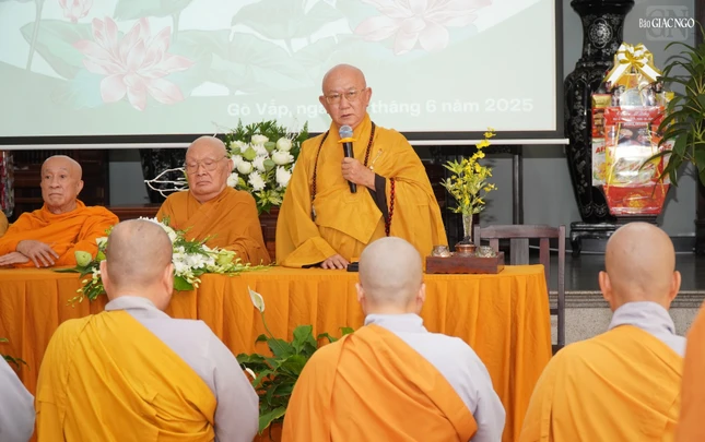 Hòa thượng Thích Tịnh Thành, Chứng minh Ban Trị sự GHPGVN Q.Gò Vấp giáo giới đến chư Ni