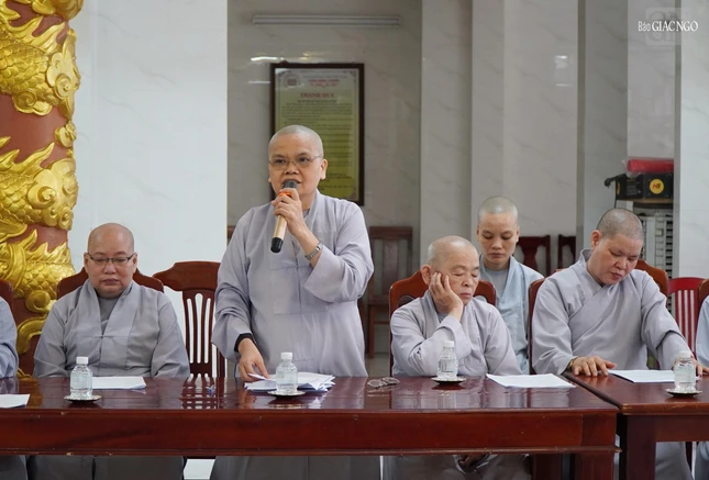 Ni sư Thích nữ Như Phước, Thủ quỹ báo cáo thu chi 6 tháng đầu năm 2025 của Ban Trị sự GHPGVN Q.3