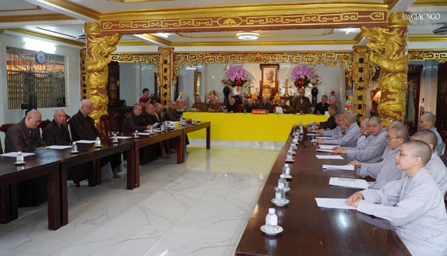 Phiên họp cuối cùng của Ban Trị sự GHPGVN Q.3 diễn ra tại chùa Hưng Phước chiều 15-6-2025