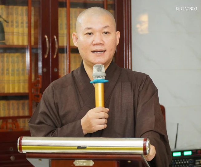 Thượng tọa Thích Thiện Duyên thay mặt chư tôn đức chùa Hưng Phước cảm ơn đến UBMTTQVN P.Nhiêu Lộc đã tổ chức buổi thông tin tuyên truyền pháp luật hữu ích đến Tăng Ni P.Nhiêu Lộc, Bàn Cờ, Xuân Hòa