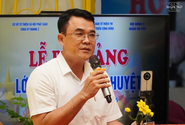 Ông Nguyễn Hữu Tài, Phó Chủ tịch UBND P.Gò Vấp phát biểu