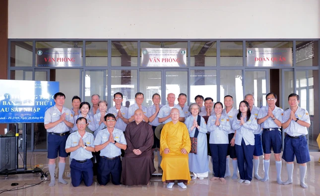 Phiên họp lần thứ nhất của Thường trực Phân ban Gia đình Phật tử TP.HCM mới sau sáp nhập diễn ra tại chùa Thiên Chánh