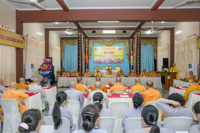 Hội nghị diễn ra tại chùa Phật Ân (phường Phan Thiết, tỉnh Lâm Đồng)