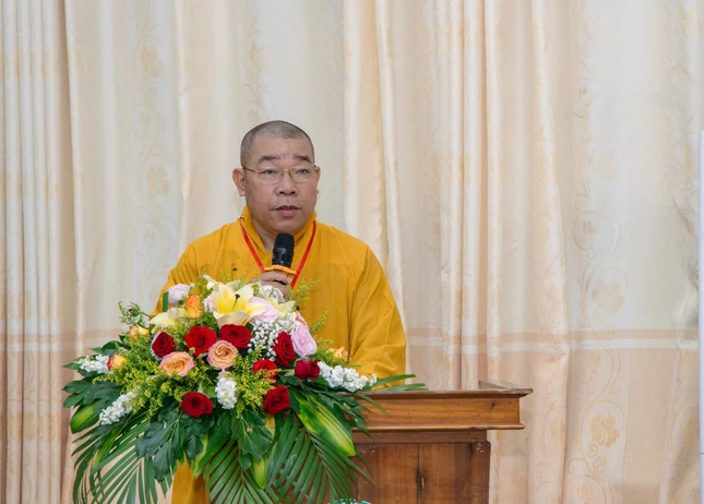 Thượng tọa Thích Pháp Huệ phát biểu khai mạc