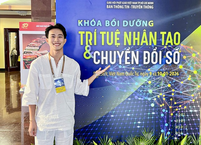 Học viên Trương Đan Huy - Ảnh: Quảng Đạo Học viên Trương Đan Huy - Ảnh: Quảng Đạo