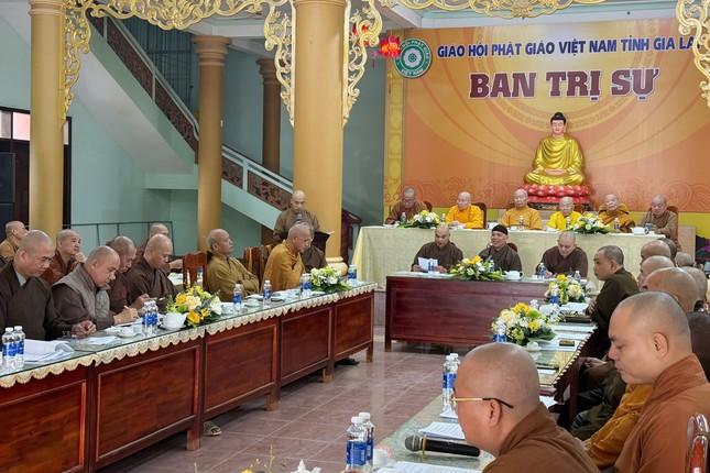 Hội nghị tổng kết diễn ra tại chùa Tỉnh Hội, P.Quy Nhơn, tỉnh Gia Lai