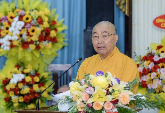 Hòa thượng Thích Minh Nhật phát biểu khai mạc Hòa thượng Thích Minh Nhật phát biểu khai mạc