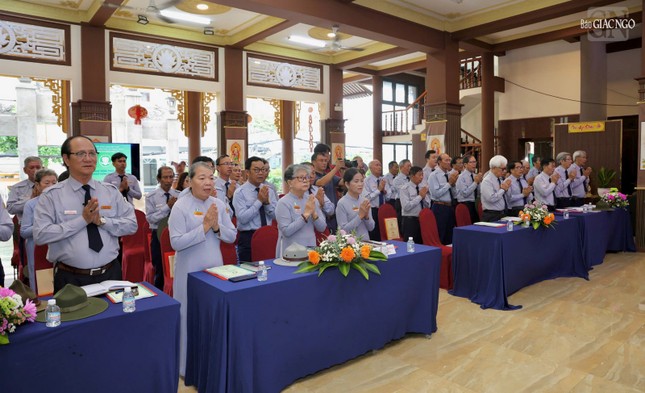 Đại diện Phân ban Gia đình Phật tử các tỉnh thành tham dự lễ tổng kết