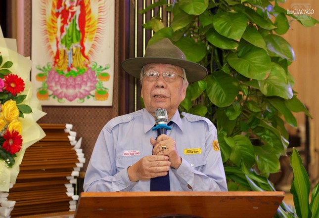 Huynh trưởng Tâm Giới - Phan Ngọc Thảo phát biểu khai mạc