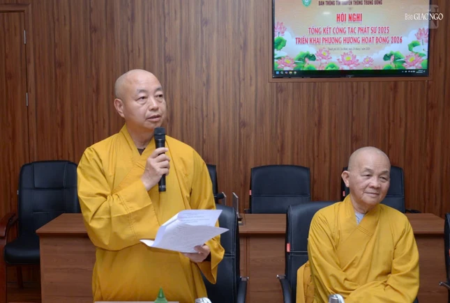 Hòa thượng Thích Thanh Huân điểm lại những Phật sự nổi bật của Ban Thông tin - Truyền thông T.Ư năm 2025
