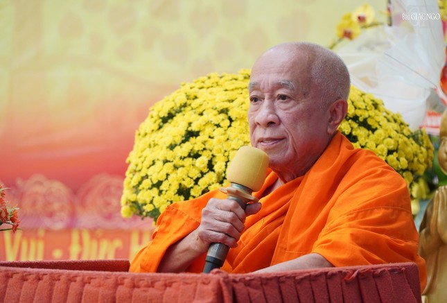 Hòa thượng Thích Thiện Chiếu phát biểu khai mạc