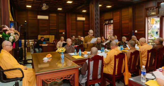 Phiên họp diễn ra tại chùa Sắc tứ Khải Đoan