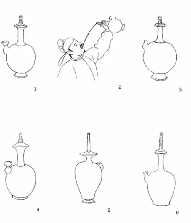 Các hình vẽ dựa một phần vào các tài liệu và bình cổ được tìm thấy vào thời trung cổ ở Trung Hoa, Nhật Bản và Hàn Quốc
