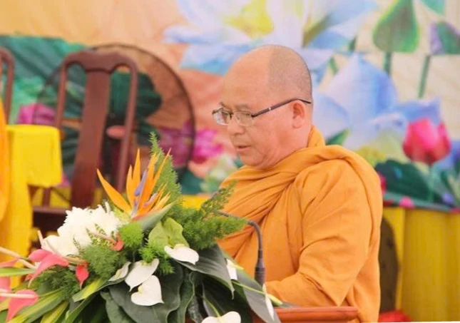 Thượng tọa Thích Giác Phổ phát biểu khai mạc Thượng tọa Thích Giác Phổ phát biểu khai mạc