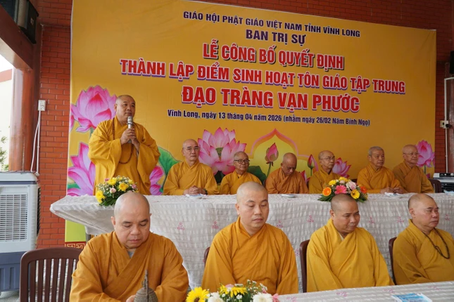 Thượng tọa Thích Trí Thọ phát biểu Thượng tọa Thích Trí Thọ phát biểu