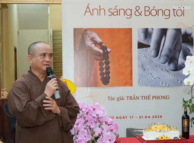 Thượng tọa Thích Tâm Hải phát biểu khai mạc