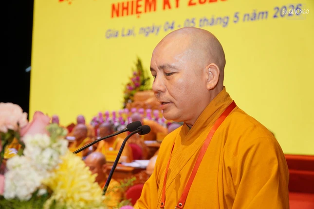 Thượng tọa Thích Đồng Thành trình danh sách nhân sự dự kiến nhiệm kỳ 2026-2031