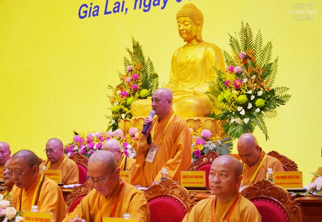 Hòa thượng Thích Huệ Thông phát biểu chỉ đạo