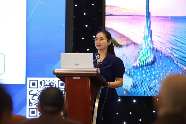 Bà Lê Thị Thanh Bích, Phó Giám đốc Sở Dân tộc và Tôn giáo tỉnh Đắk Lắk phát biểu khai mạc