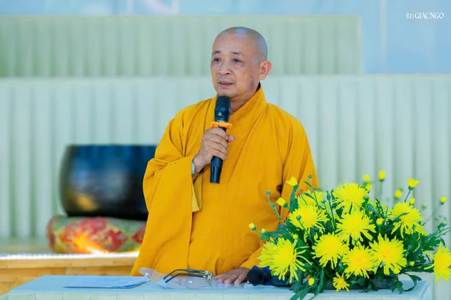 Thượng tọa Thích An Thường triển khai Phật sự sau lễ Bố-tát