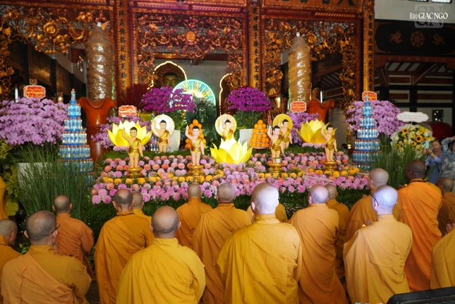 Chư tôn đức đảnh lễ Tam bảo