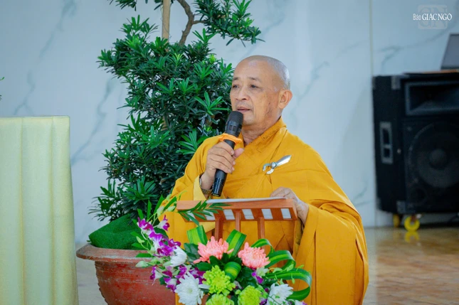 Thượng tọa Thích An Thường phát biểu khai mạc
