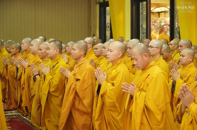 Chư hành giả an cư tại chùa Vĩnh Nghiêm