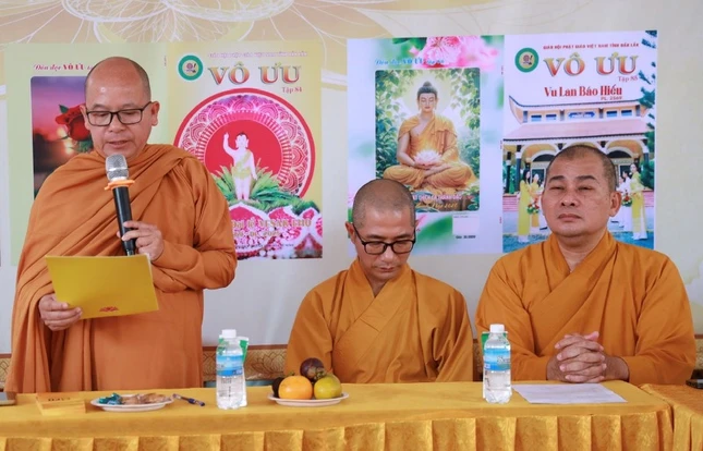 Thượng tọa Thích Giác Phổ phát biểu
