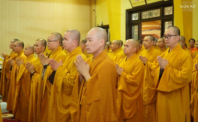Chư tôn hành giả an cư tại trường hạ tổ đình Vĩnh Nghiêm