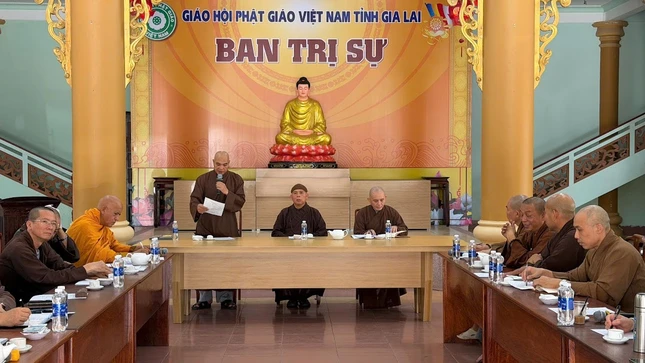Thượng tọa Thích Nhuận Trí phát biểu