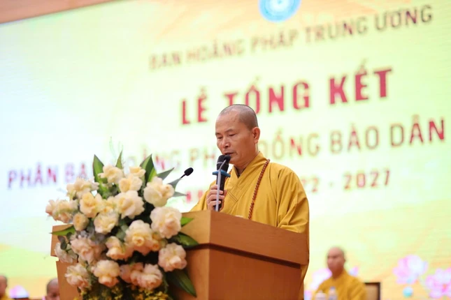 Thượng tọa Thích Minh Thuận phát biểu khai mạc Thượng tọa Thích Minh Thuận phát biểu khai mạc