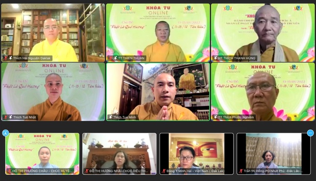 Khóa tu online chủ đề "Phật là quê hương" được khai mạc vào lúc 18 giờ ngày 13-1 Khóa tu online chủ đề "Phật là quê hương" được khai mạc vào lúc 18 giờ ngày 13-1