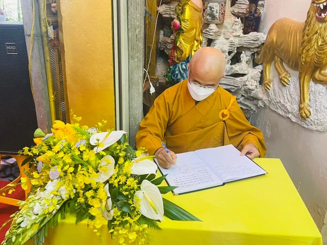 Thượng tọa Thích Thiện Quý ký sổ tang