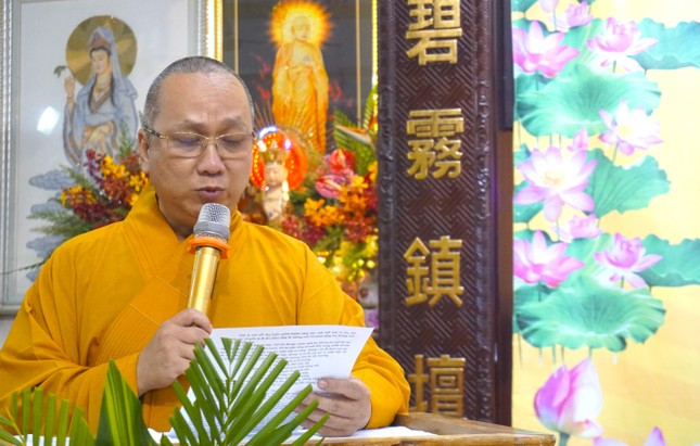 Đại đức Thích Từ Tâm, Chánh Thư ký đọc cảm niệm