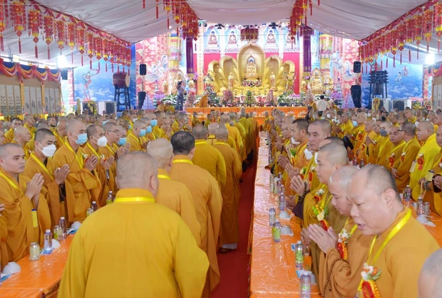 Hội trường - nơi diễn ra đại lễ cúng dường trai Tăng