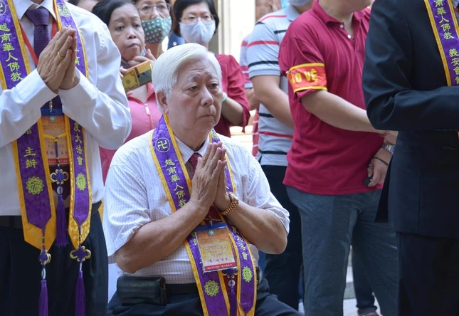 Hội trưởng Hội quán Nghĩa An - đồng Trưởng ban Tổ chức Pháp hội Vạn Nhân Duyên