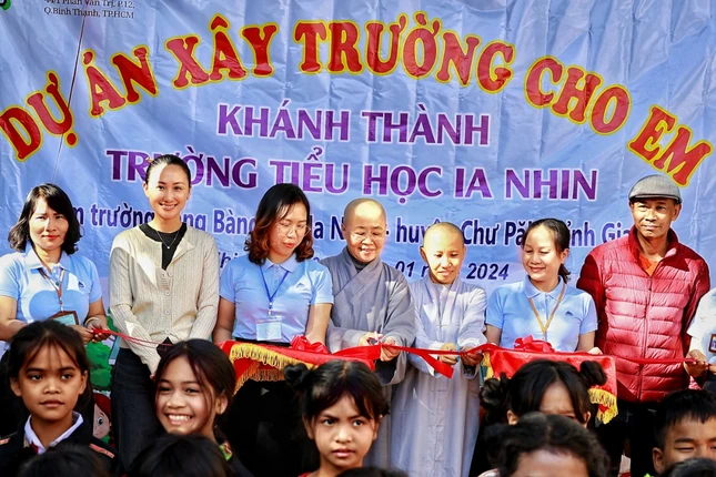 Chùa Long Phước đã xây 5 ngôi trường cho học sinh từ năm 2016 đến nay
